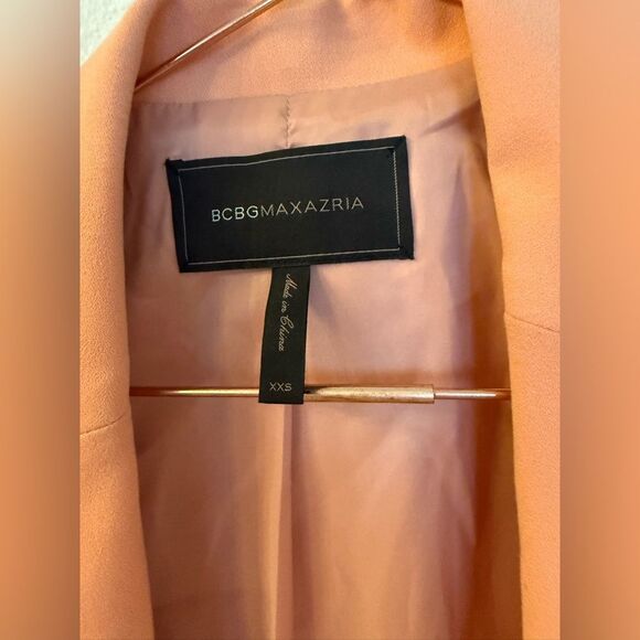 BCBG MAX AZRIA PEACH long sleeve blazer XXS - Picture 7 of 8